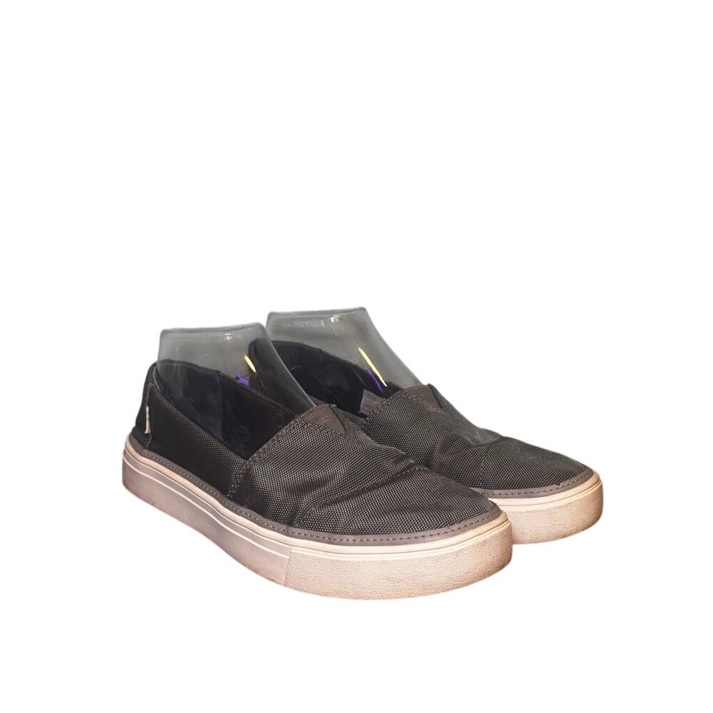 Toms‎ Women's Parker Slip On Sneaker Shoe Woven Fabric Dust Gray Size 7.5